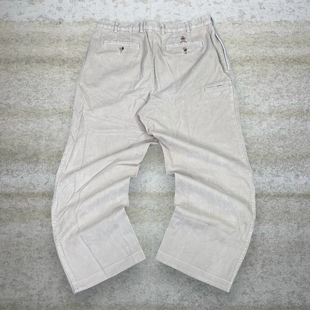 Vintage 90s Tommy Hilfiger Corduroy Pants 38x30 Baggy Wide Leg Fit Light Tan